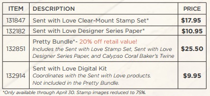 Sent with Love Stamp Set Price